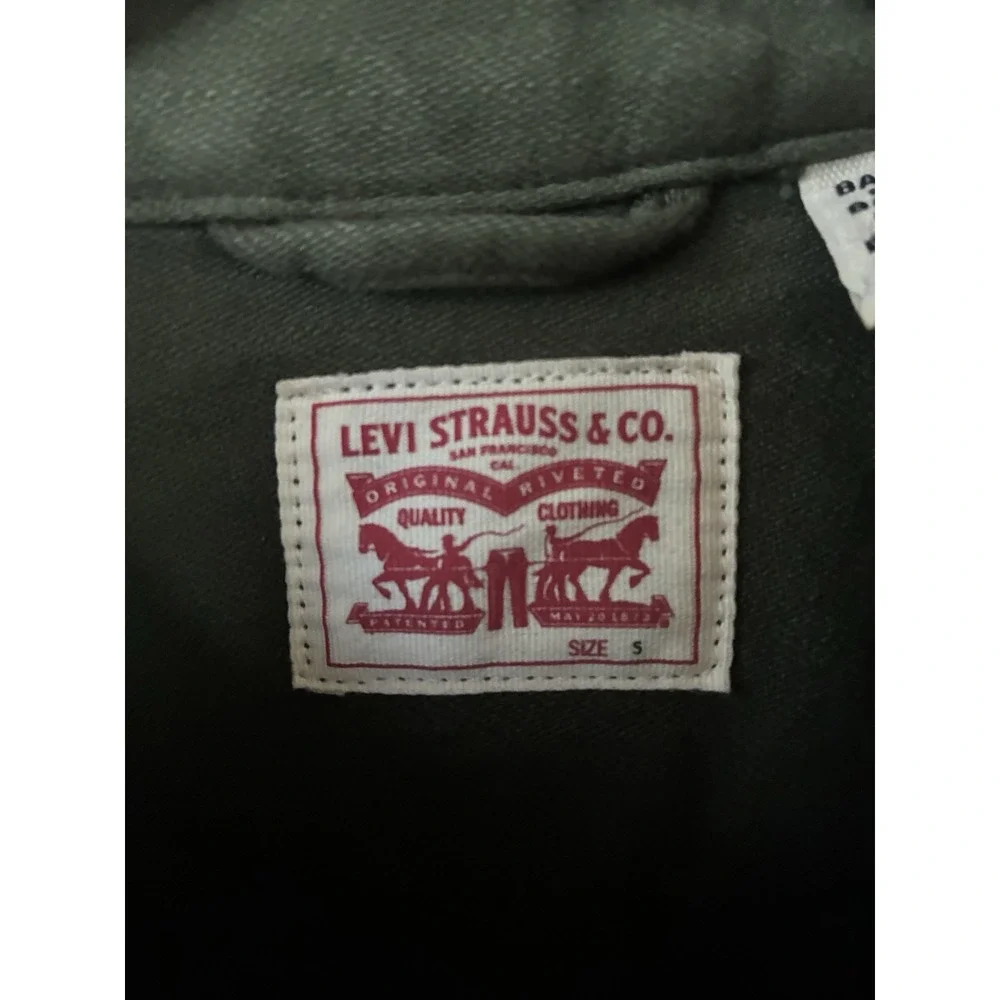 Levi Strauss & Co. Army Green Long Sleeve Snap Shirt Men's‎ Small